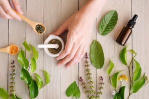 canva herbal organic medicine product. natural herb essential from nature. MADZ 6hPr1A