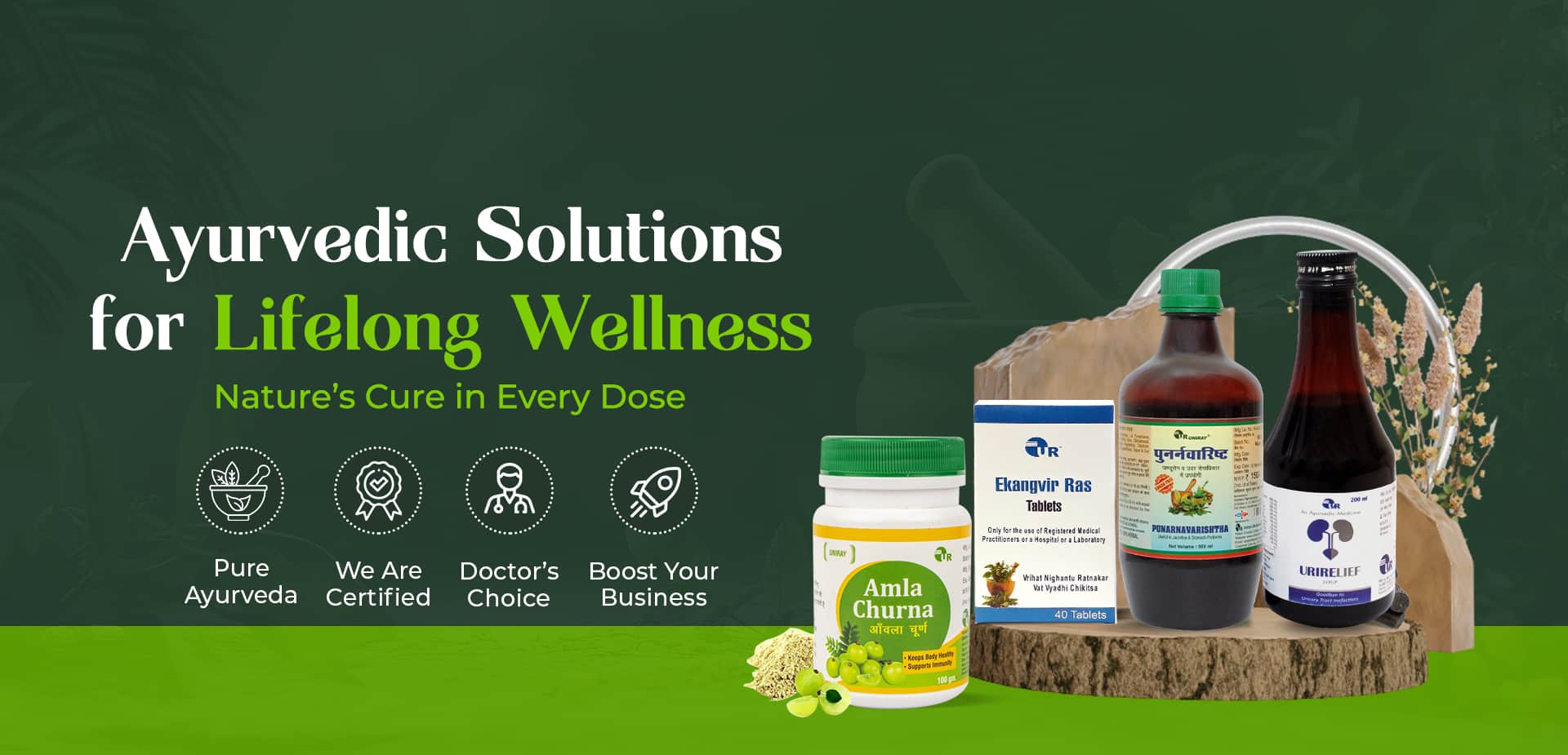Ayurvedic solutions product banner 2